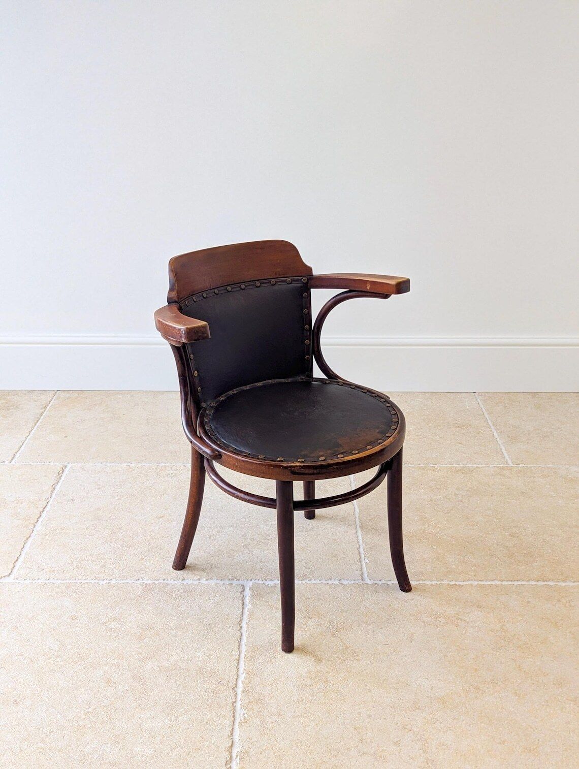 Antique Edwardian Thonet Bentwood Café Armchair C.1910 photo buy