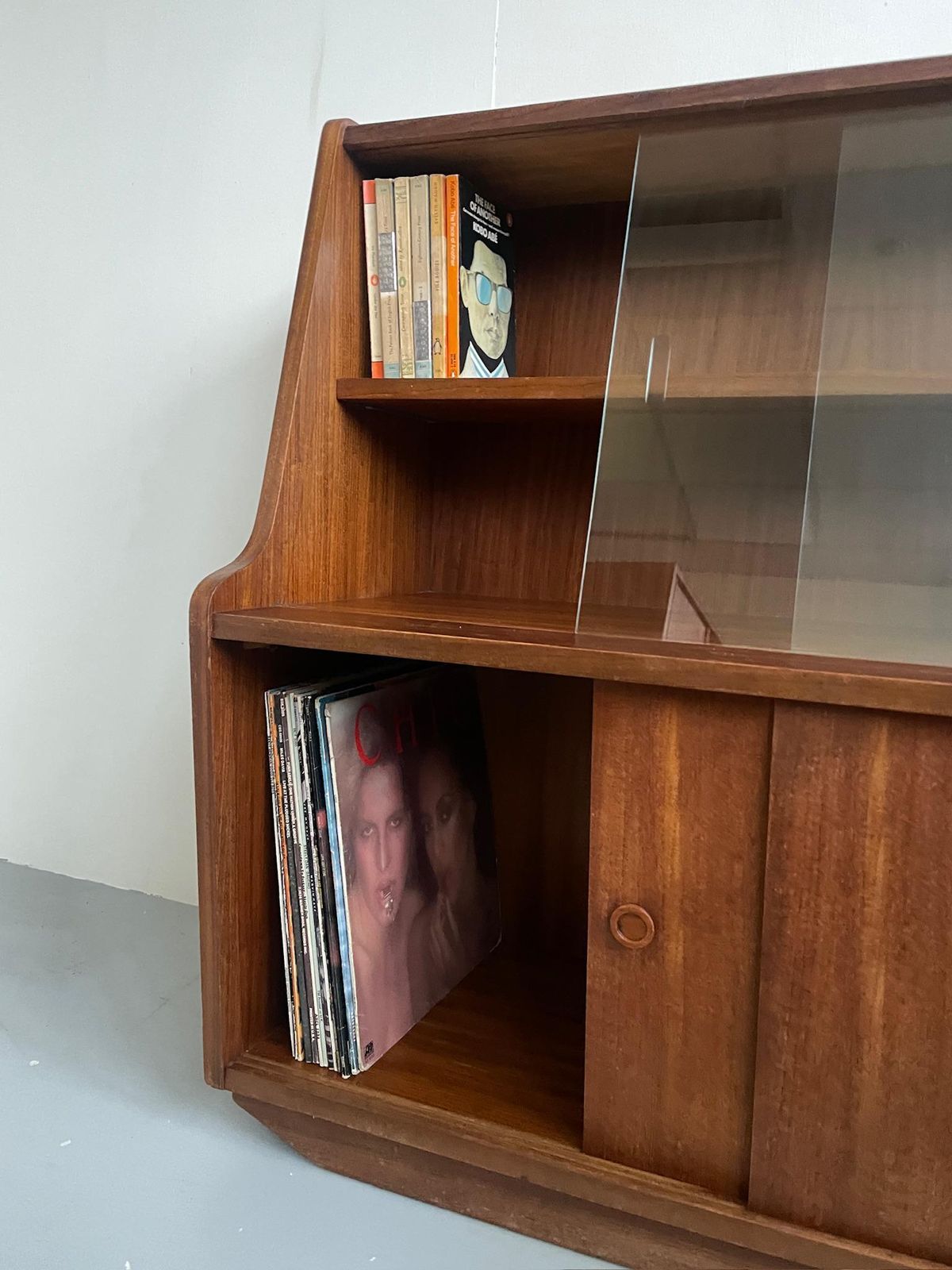 Vintage Mid Century Bookcase And Record Cabinet By Phillips Of Bristol photo Furniture