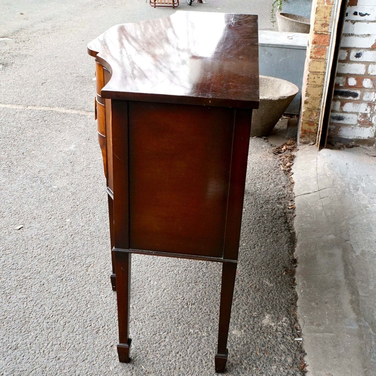 photo furniture Vintage G. T. Rockstraw Worcester Wooden Sideboard