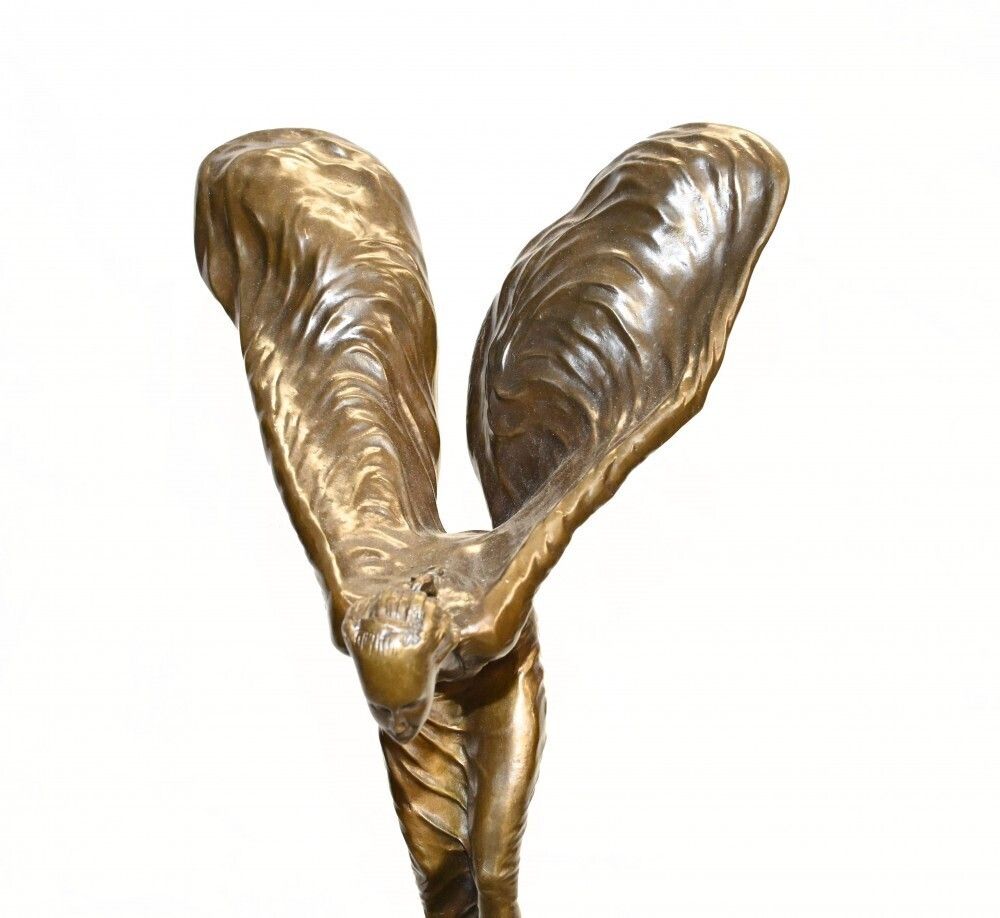 photo furniture Bronze Flying Lady Statue Charles Skyes Spirt Of Ecstacy