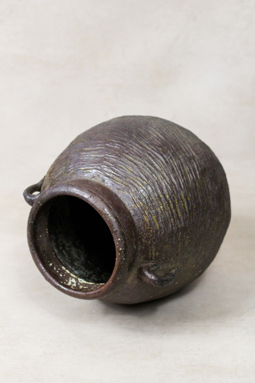 Antique Earthenware Preserve Pots   Aep 13 photo Home Decor