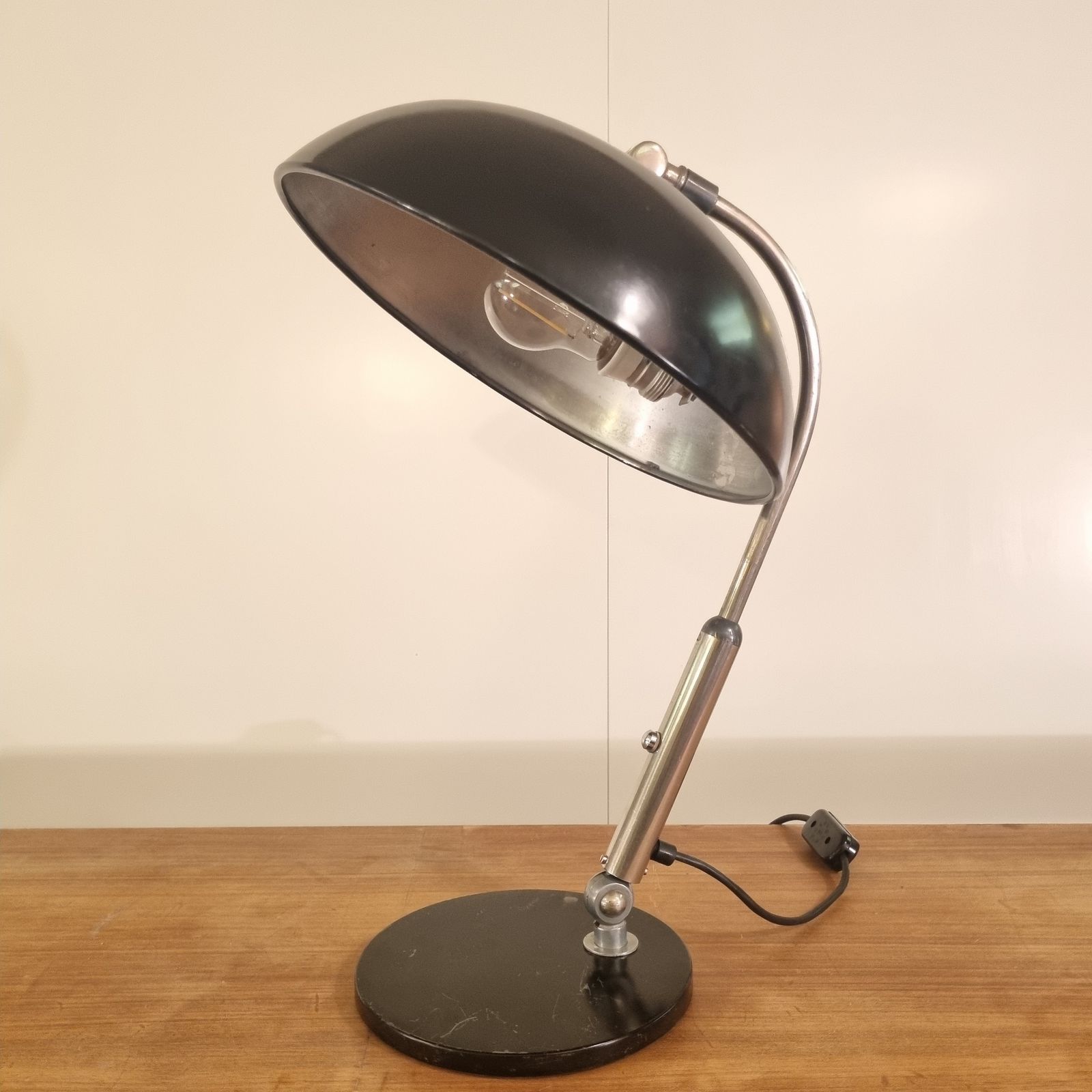 Black Desk Lamp – Busquets Model 144 For Hala Zeist | Vintage Design Lamp photo vintage