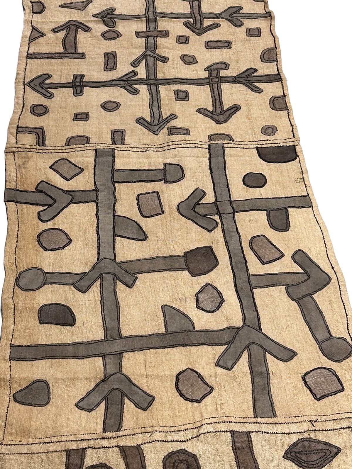 Antique Kuba Cloth  Democratic Republic Of Congo Tr86.2 photo for sale