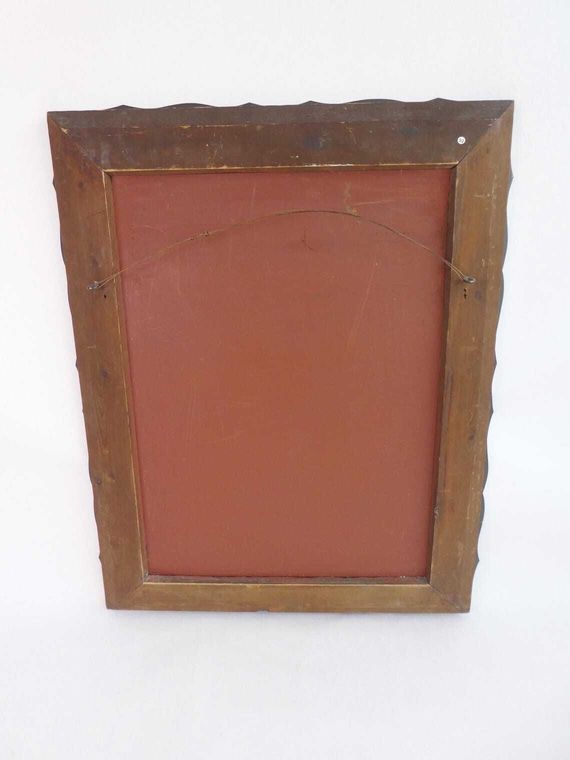 900.0 Large Venetian Bronze Rectangular Mirror With Etched Details Heavy Italian Ornate Wall Mirror With Carved Edges Italian Wall Hanging photo