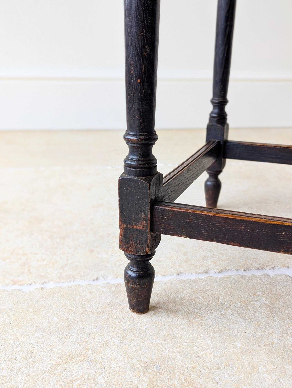 Antique Edwardian Carved Oak Occasional Table C.1910 photo vinterior