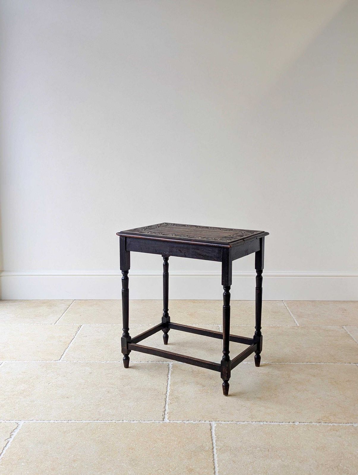 Antique Edwardian Carved Oak Occasional Table C.1910 photo buy