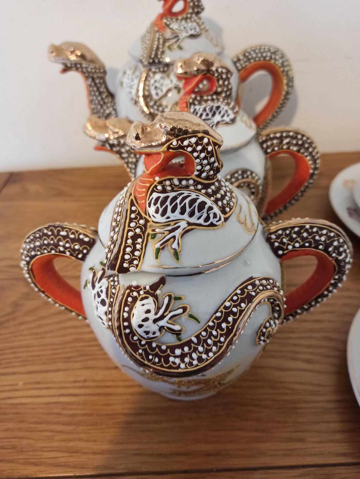 Japanese Dragon Teaset For Four. Porcelain. Very Good Condition. photo buy