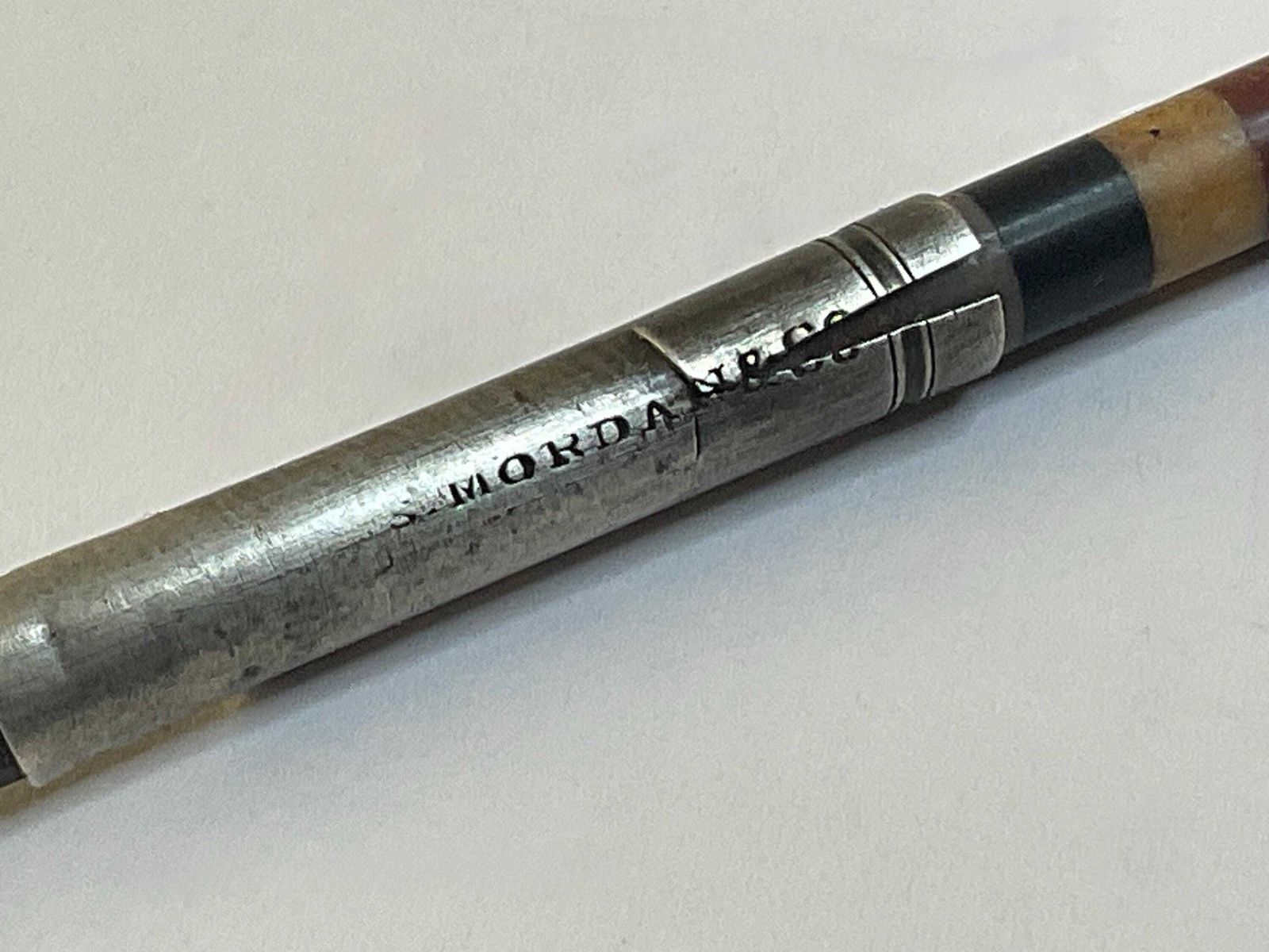 Victorian S. Mordan & Co Dip Pen, Rare Agate Shaft, C1880 photo vinterior
