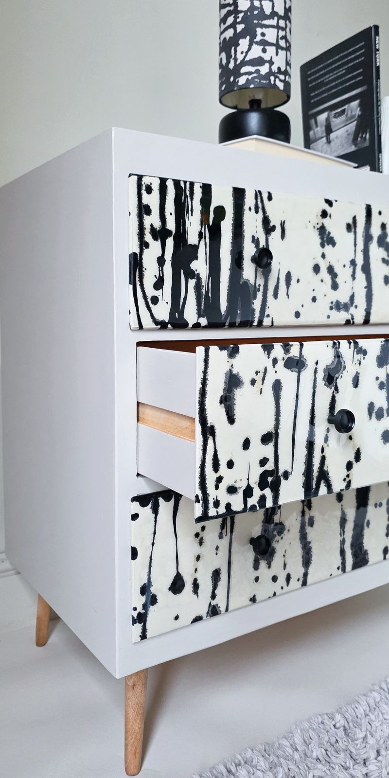 photo furniture Abstract Mid Century Resin Chest Of Drawers