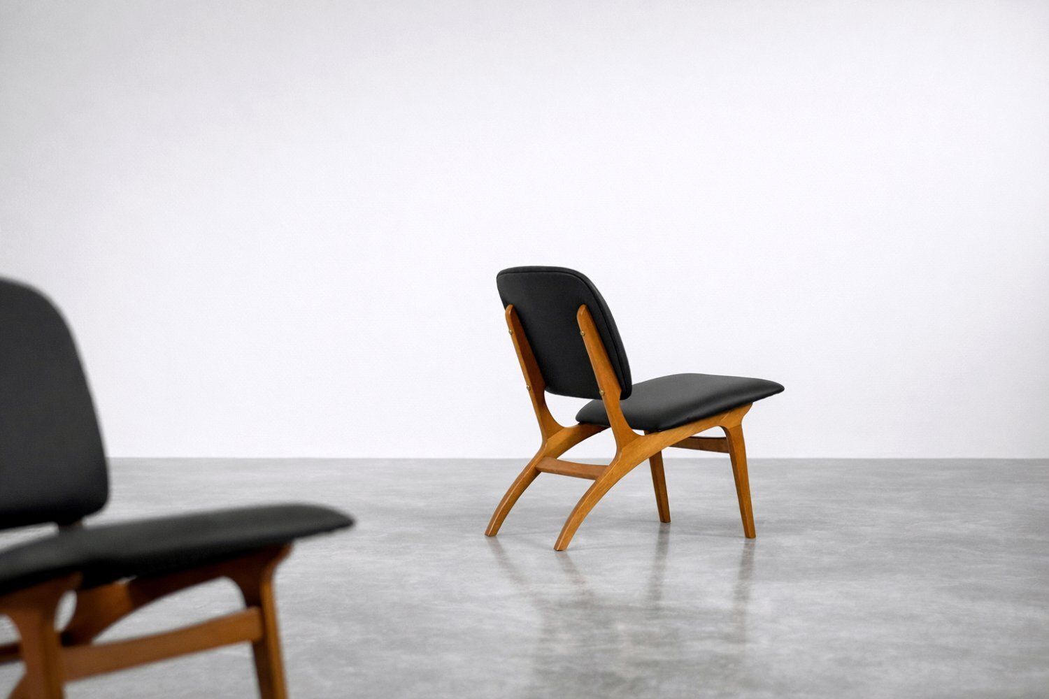 Mid Century Swedish Modern Jylland Chairs From Jio Möbler, 1953, Set Of 2 photo for sale