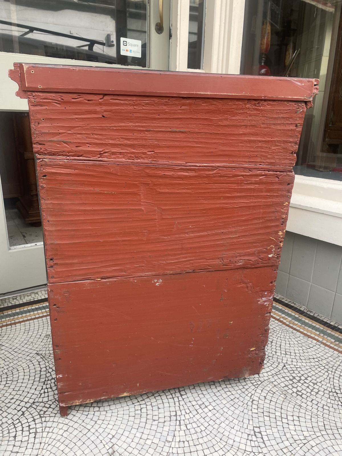 European Folk Art Painted Cupboard photo vinterior