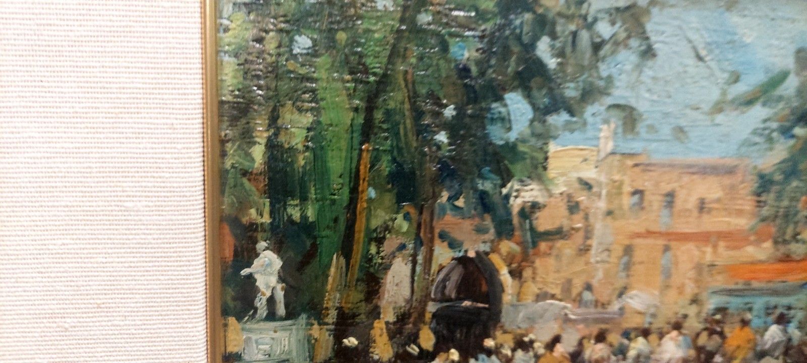 Francesco Di Marino Naples 1892/1954 Oil On Table Market Scene photo 280.0