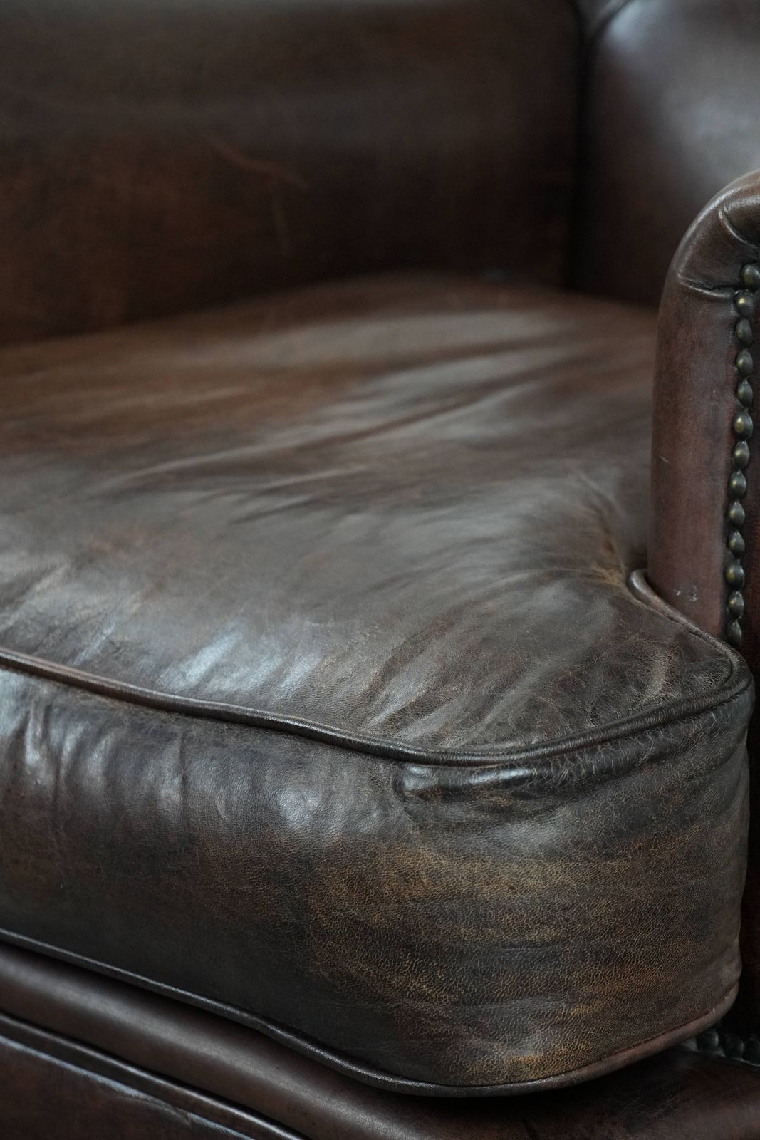 photo buy Beautiful Characterful Sheepskin Armchair With A Deep Color