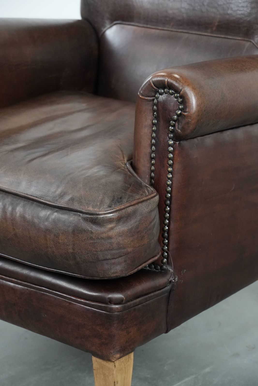 photo for sale Characterful Sheepskin Armchair With A Beautiful Deep Color
