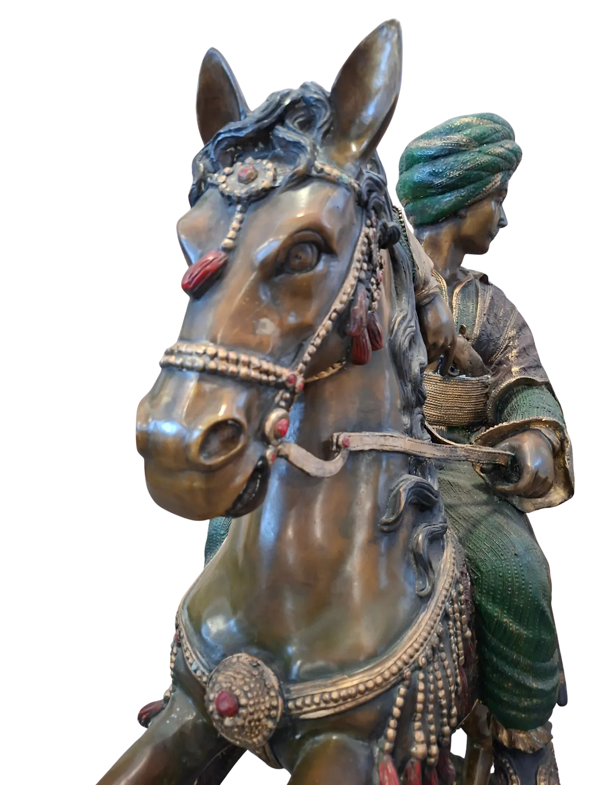 Scultura In Bronzo: Cavaliere Orientale A Cavallo photo buy