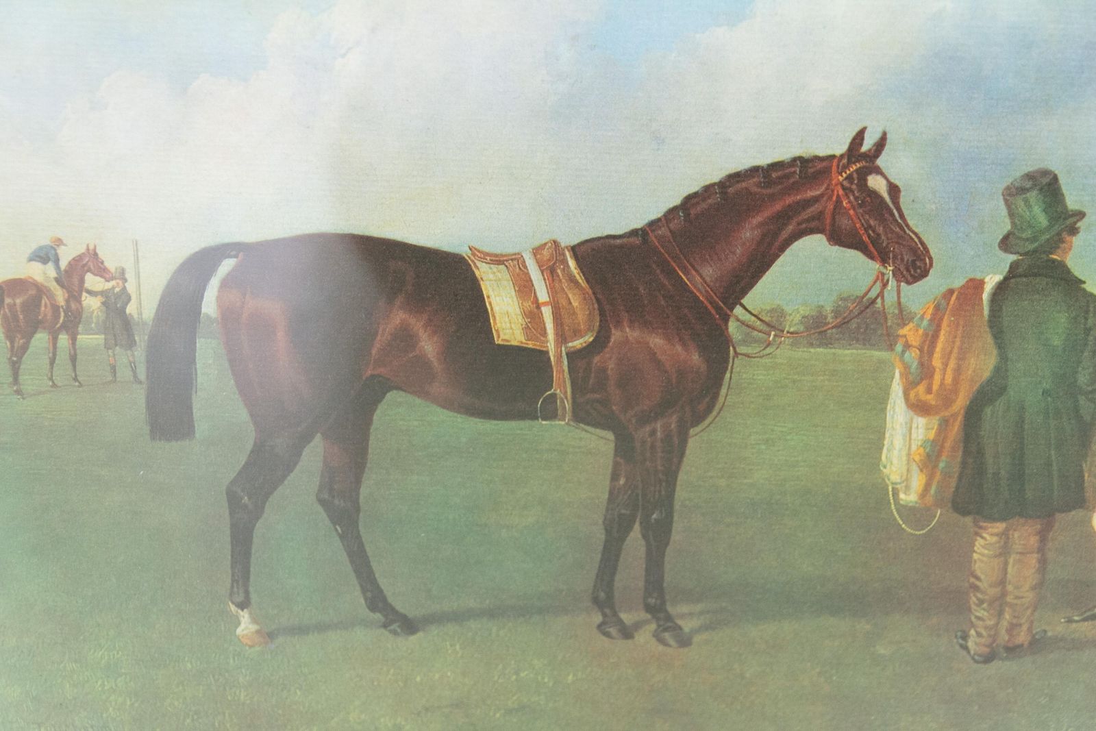 312.0 Framed Print Of Bay Horse "Touchstone" By John Frederick Herring , 20th Century. photo