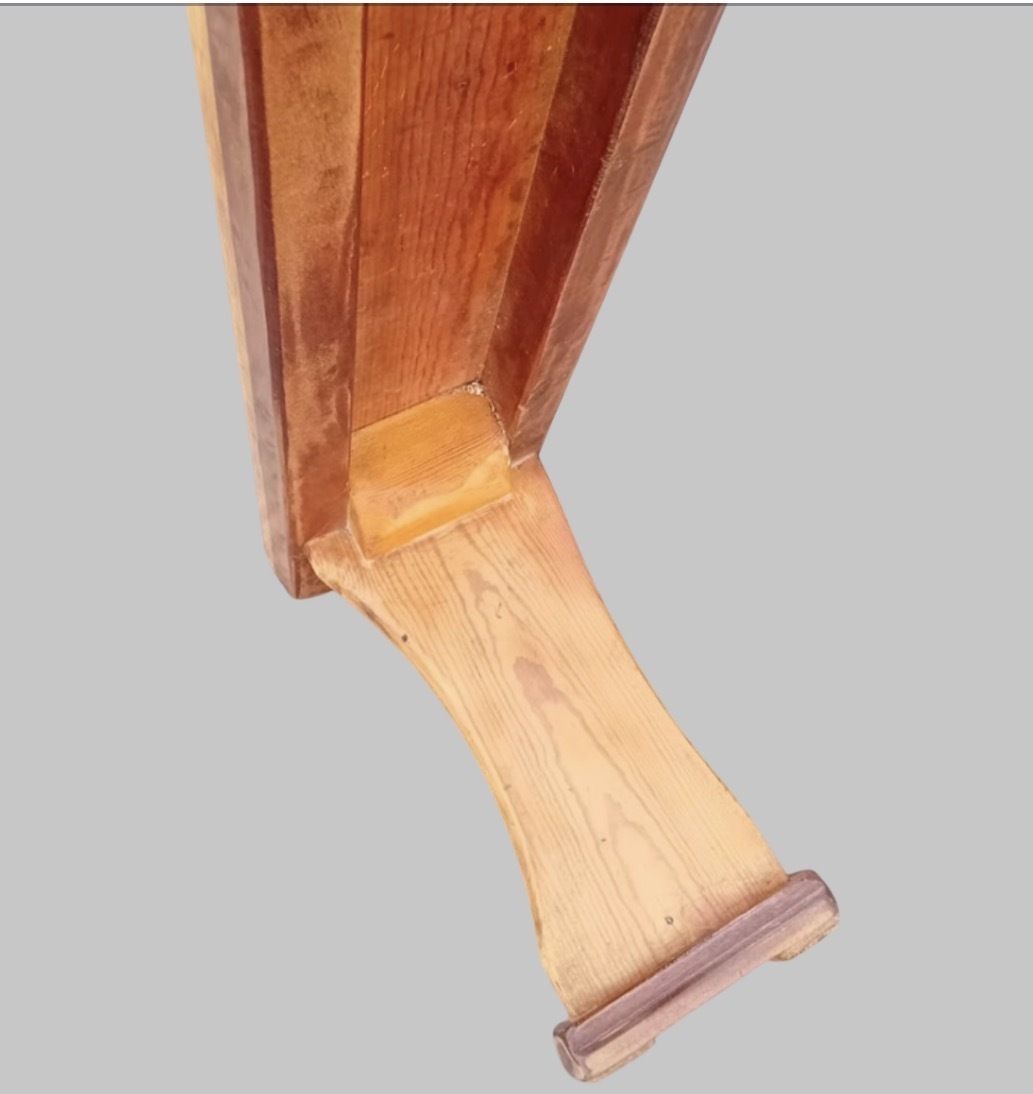 Long Early 20th Century Farmhouse Pine Kitchen Bench – 169 Cm photo Furniture