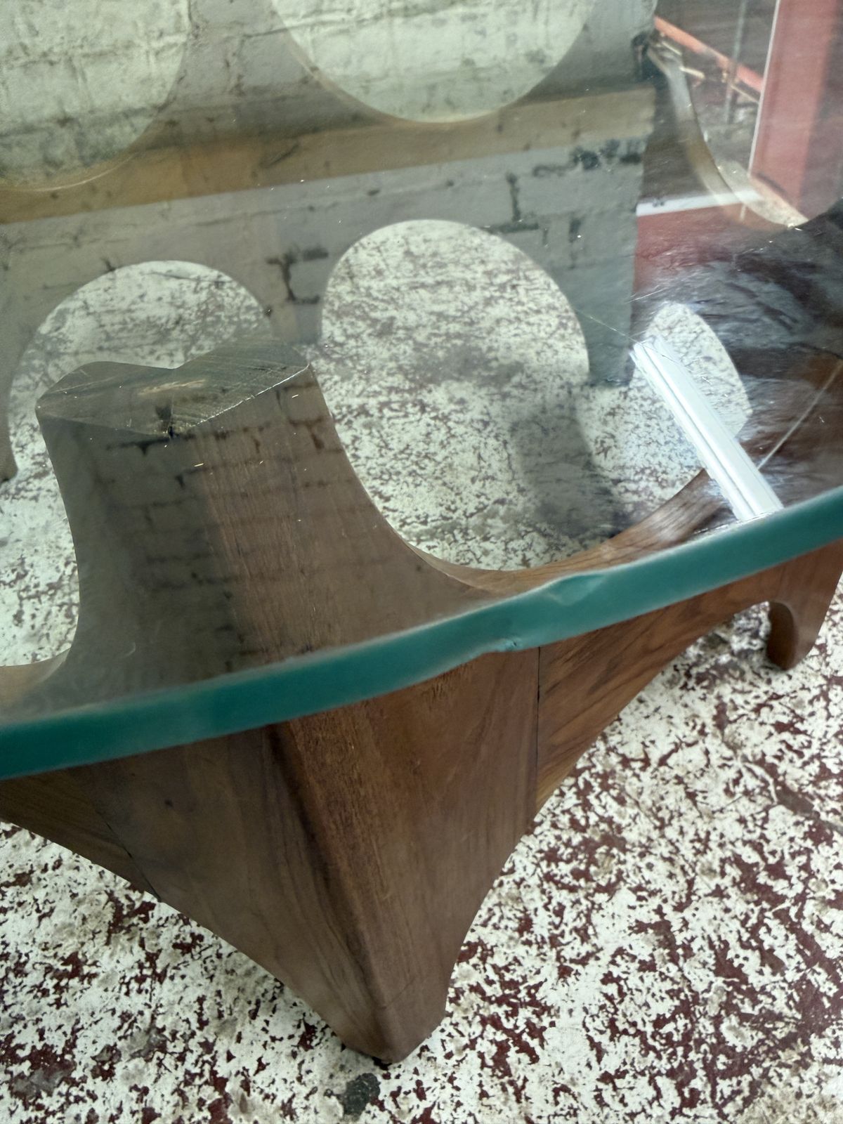 Outstanding Mid Century Thought To Be Danish Large Teak Glazed Coffee Table photo 350.0