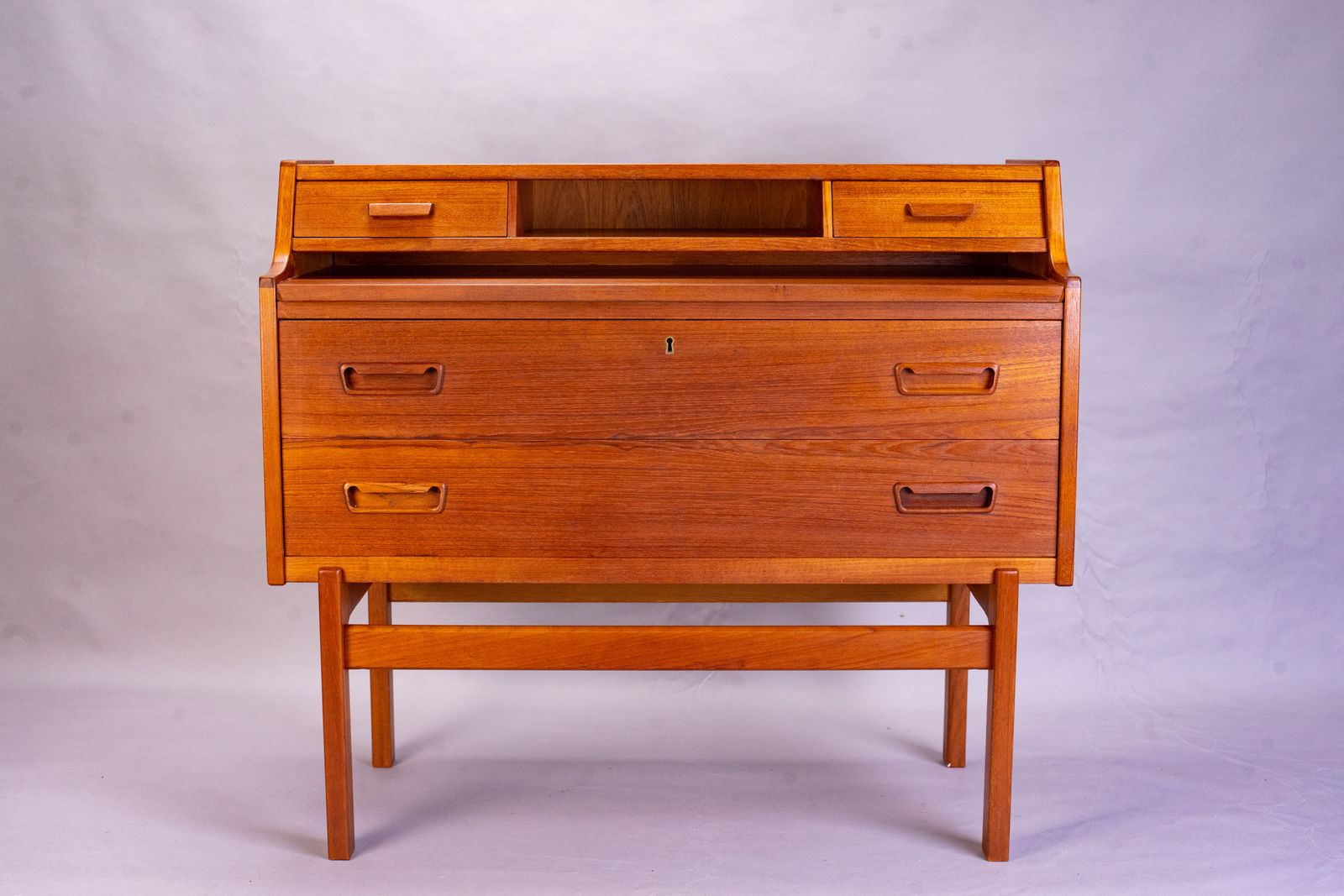 Vintage Danish Secretaire Desk By Arne Wahl Iversen For Vinde Møbelfabrik 1960s