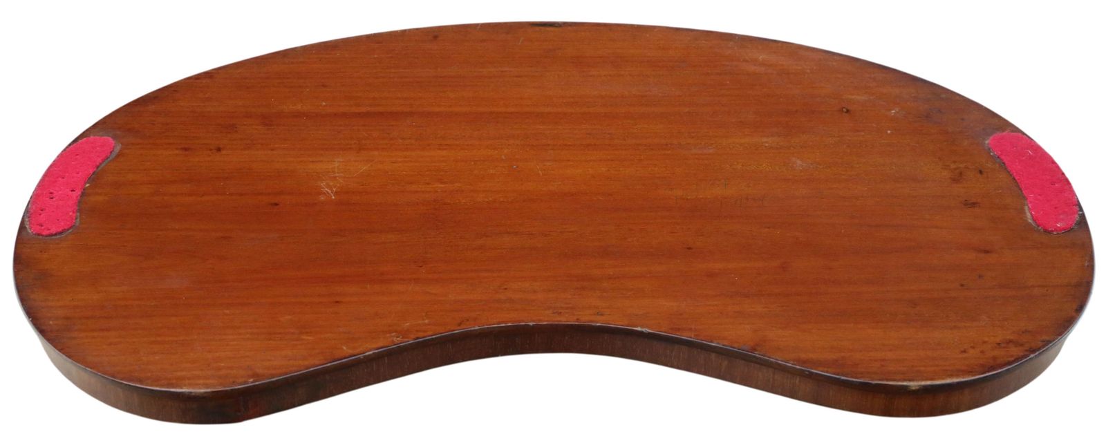 Antique 19th Century Fine Quality Inlaid Mahogany Kidney Shaped Serving Tray photo vintage