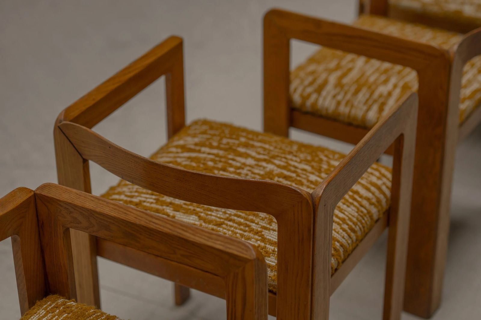 ‘Samara’ Dining Chairs By Derk Jan De Vries For Maisa Di Seveso, Milano, 1970s photo vintage