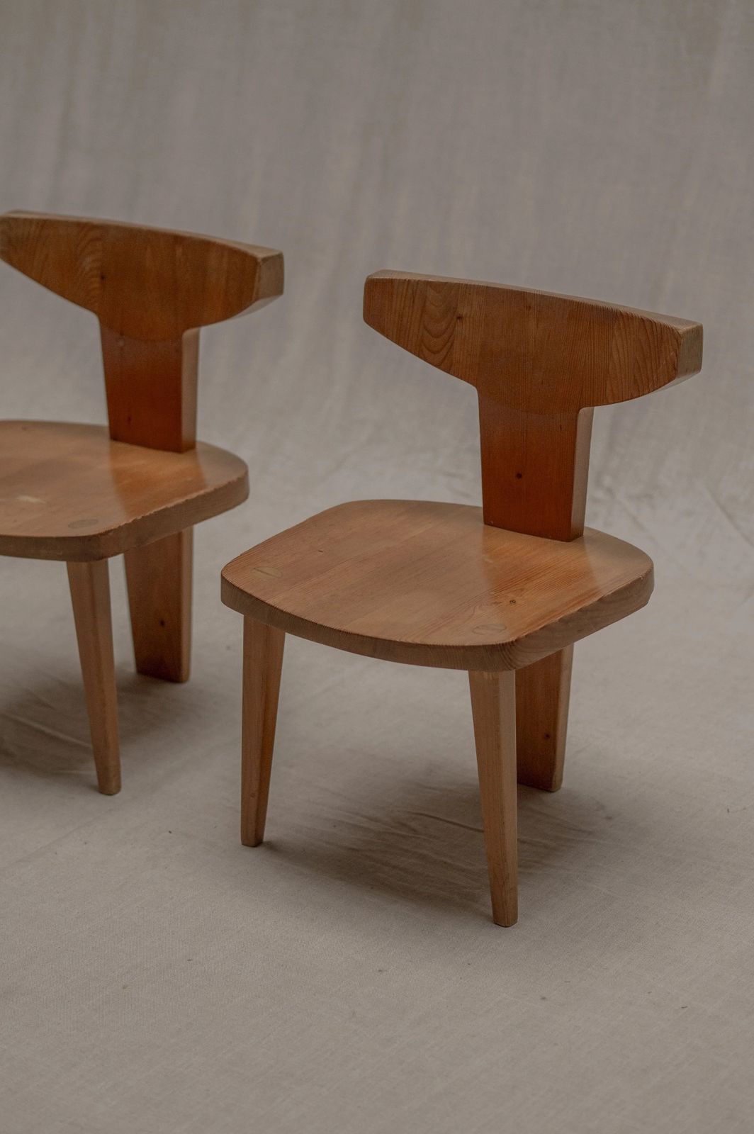 Set Of Two Sculptural Side Chairs By Jacob Kielland Brandt, Denmark, 1960s. photo Furniture