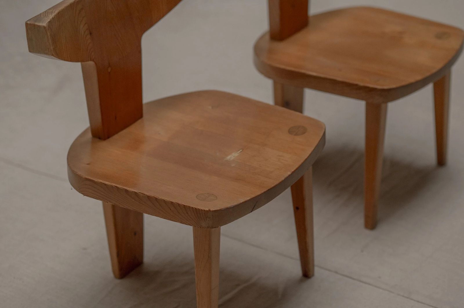 Set Of Two Sculptural Side Chairs By Jacob Kielland Brandt, Denmark, 1960s. photo vinterior