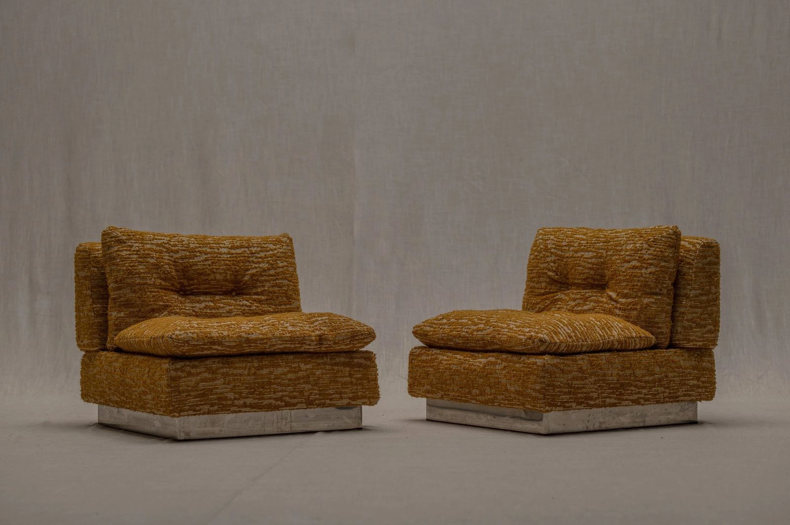4550.0 Space Age Lounge Chair Set By Saporiti, Italy, 1970s. photo