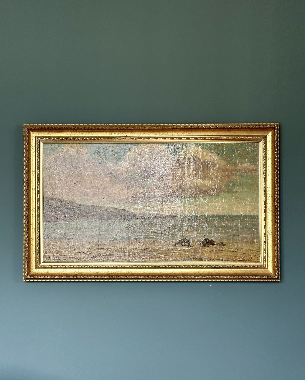 Large St Ives School Oil Painting, Porthmeor Beach, 1924, Signed & Exhibited photo furniture