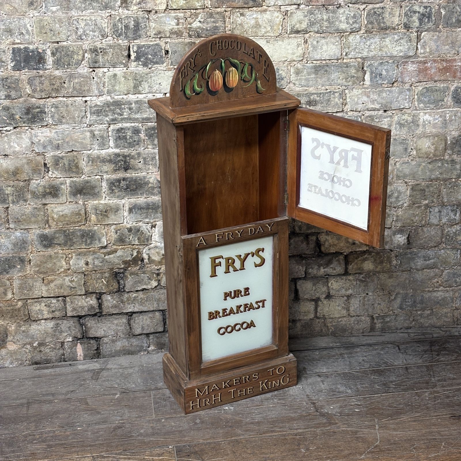 Early 20th Century Fry’s Chocolate Advertising Cabinet photo for sale