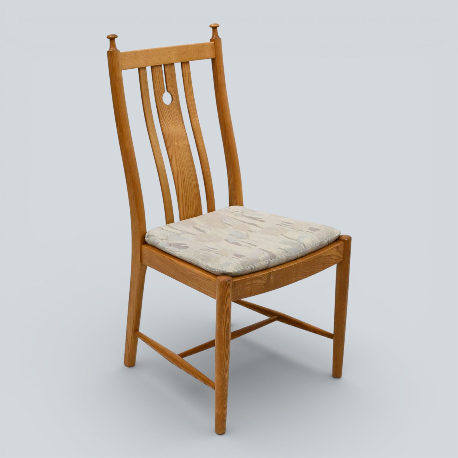 Furniture Ercol Set 4 Dining Chairs Saville Range Light Finish Cushions Free Uk Delivery* photo