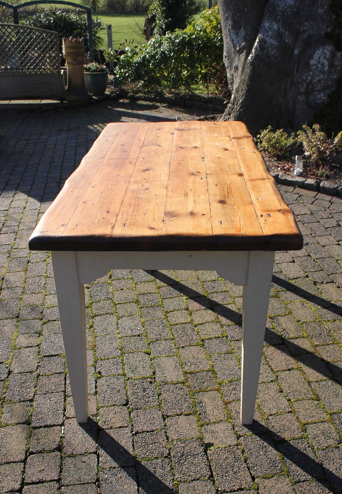 Traditional Vintage French Style Farmhouse Table photo vintage