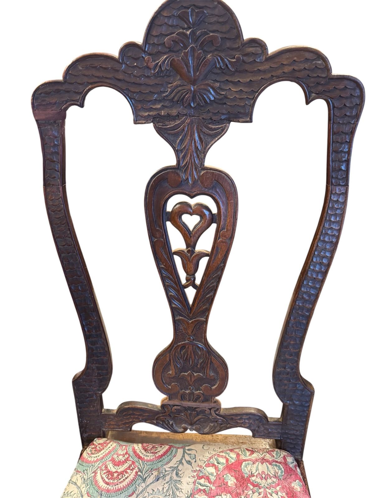 Antique 18th Century Georgian Set Of Four Dining Chairs In The Manner Of Daniel Marot   Recovered Upholstery photo vinterior