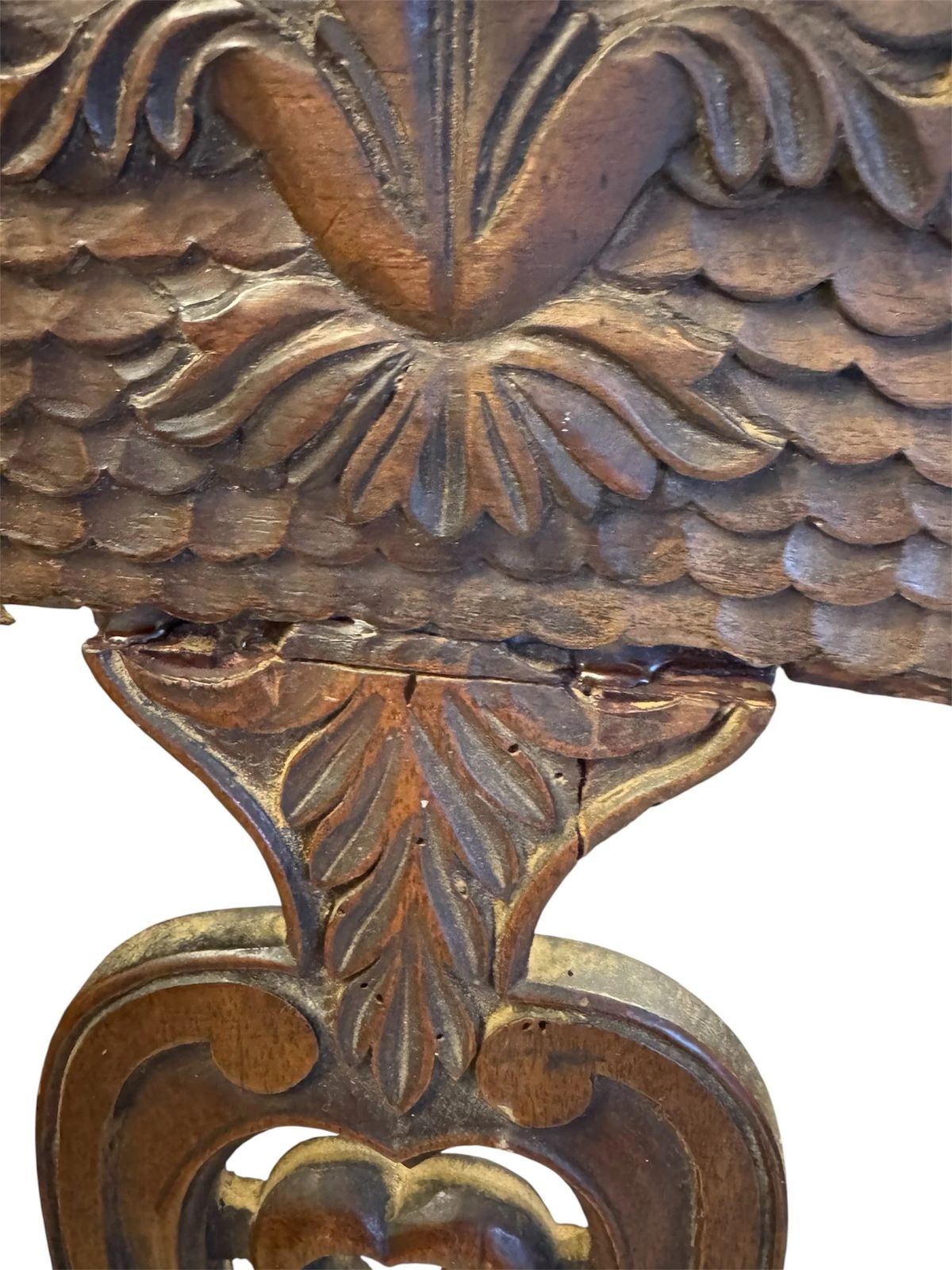 Furniture Antique 18th Century Georgian Set Of Four Dining Chairs In The Manner Of Daniel Marot   Recovered Upholstery photo