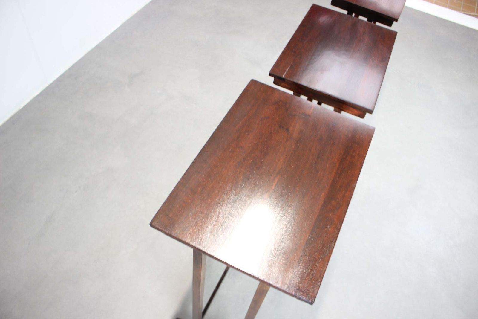 Art Deco Nesting Tables In Mahogany Veneer, 1930's, Czechoslovakia photo vinterior