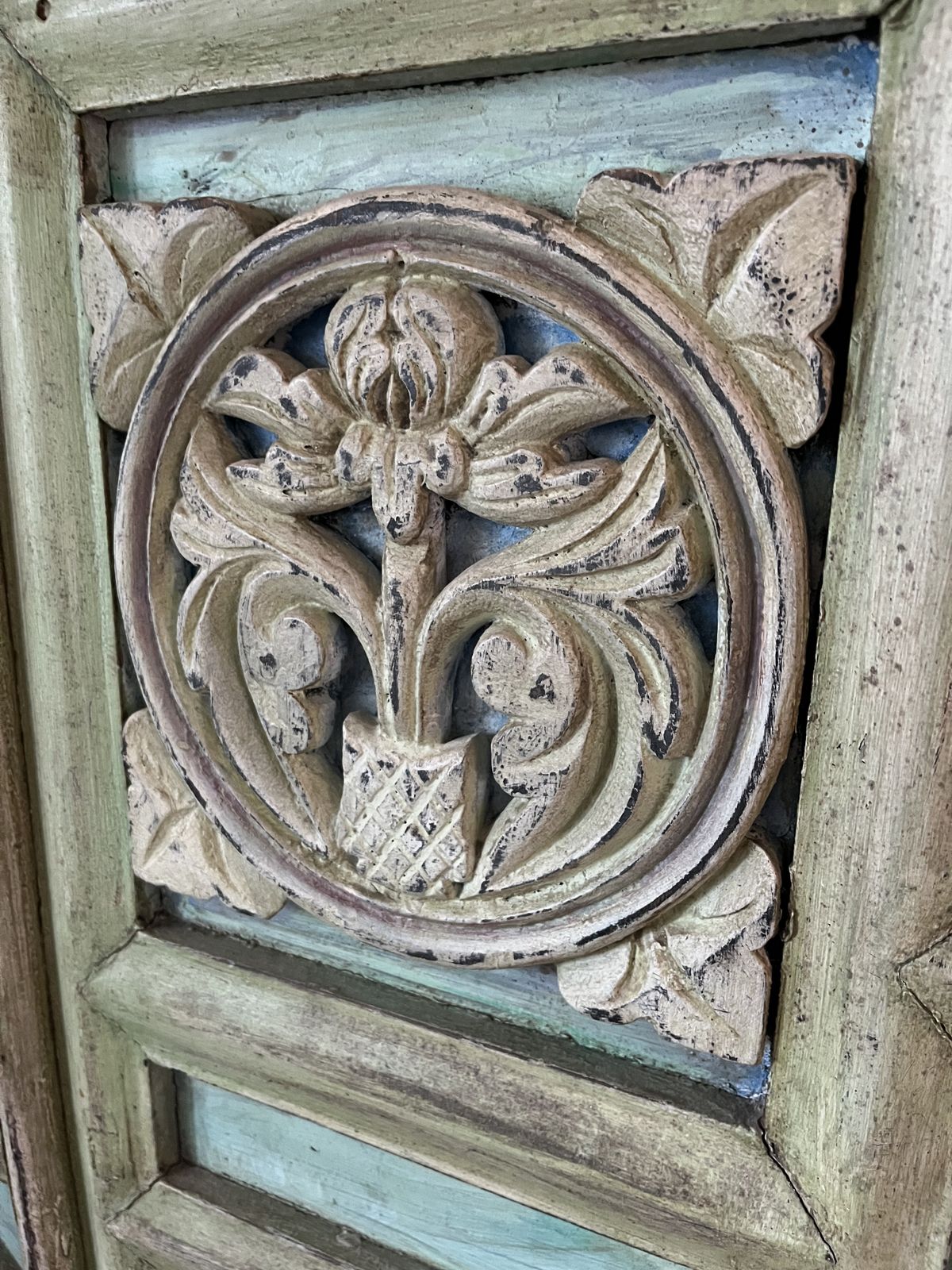 Rare Antique Statement Hand Carved Cabinet Furniture photo for sale