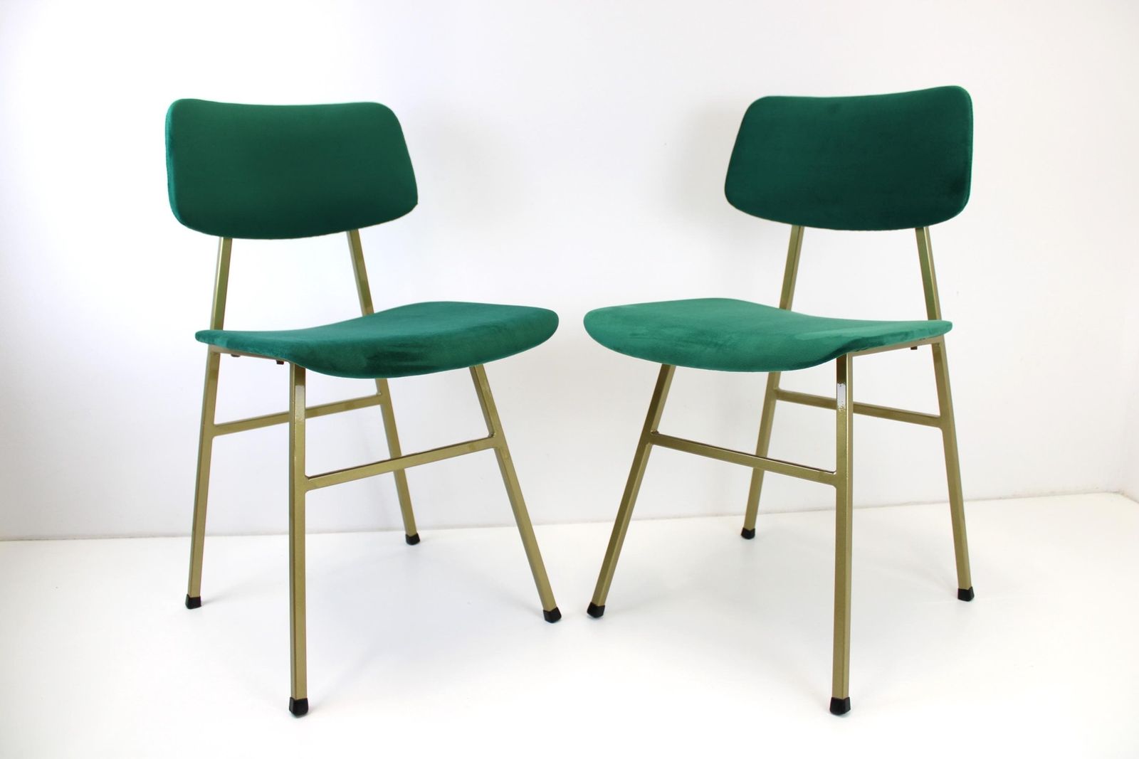 1 Of 2 Mid Century Modern Chairs By Niko Kralj For Stol Kamnik / Restored / Minimalist Chair / Gold Chair 60s Yugoslavia photo furniture