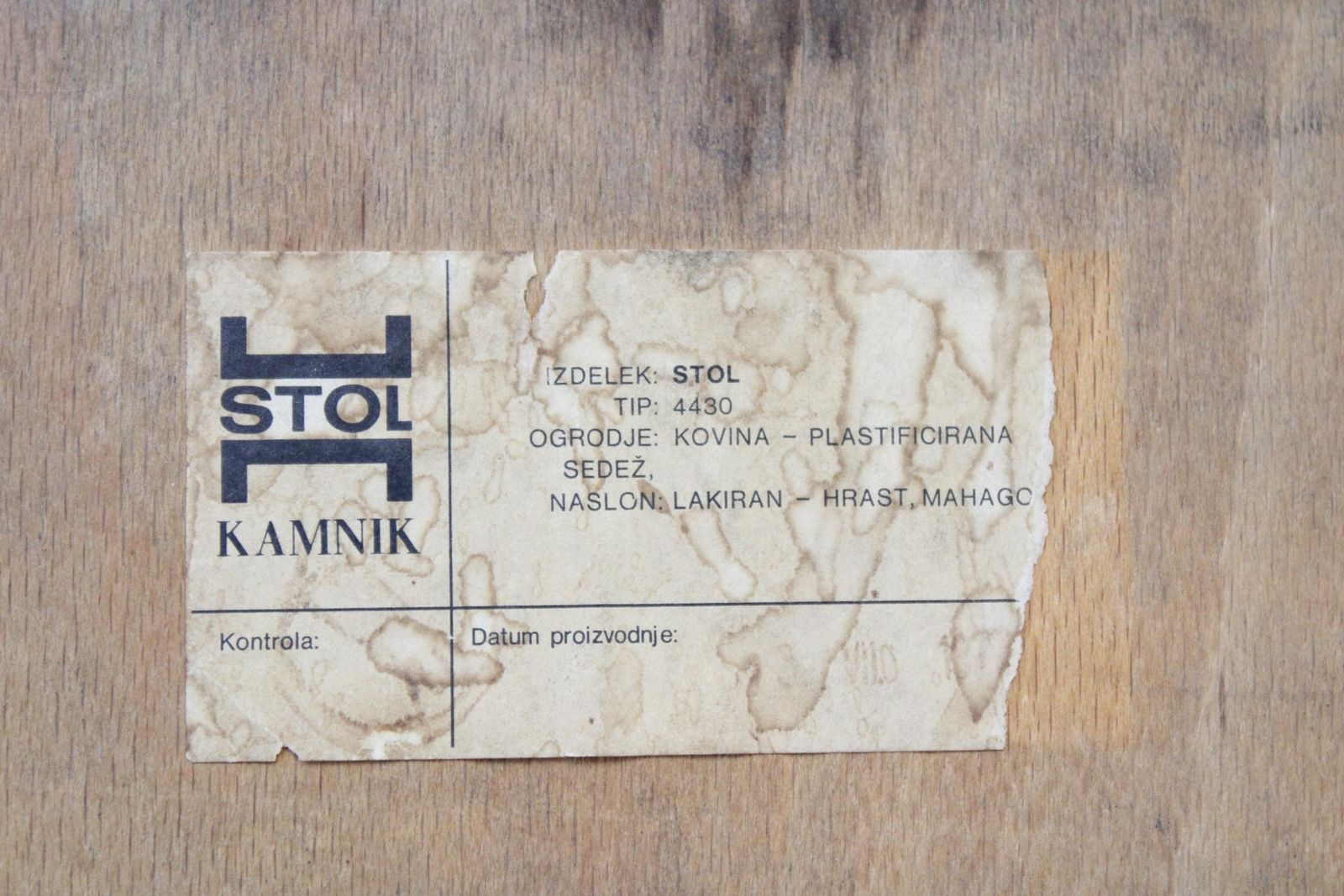 photo for sale 1 Of 2 Mid Century Modern Chairs By Niko Kralj For Stol Kamnik / Restored / Minimalist Chair / Gold Chair 60s Yugoslavia