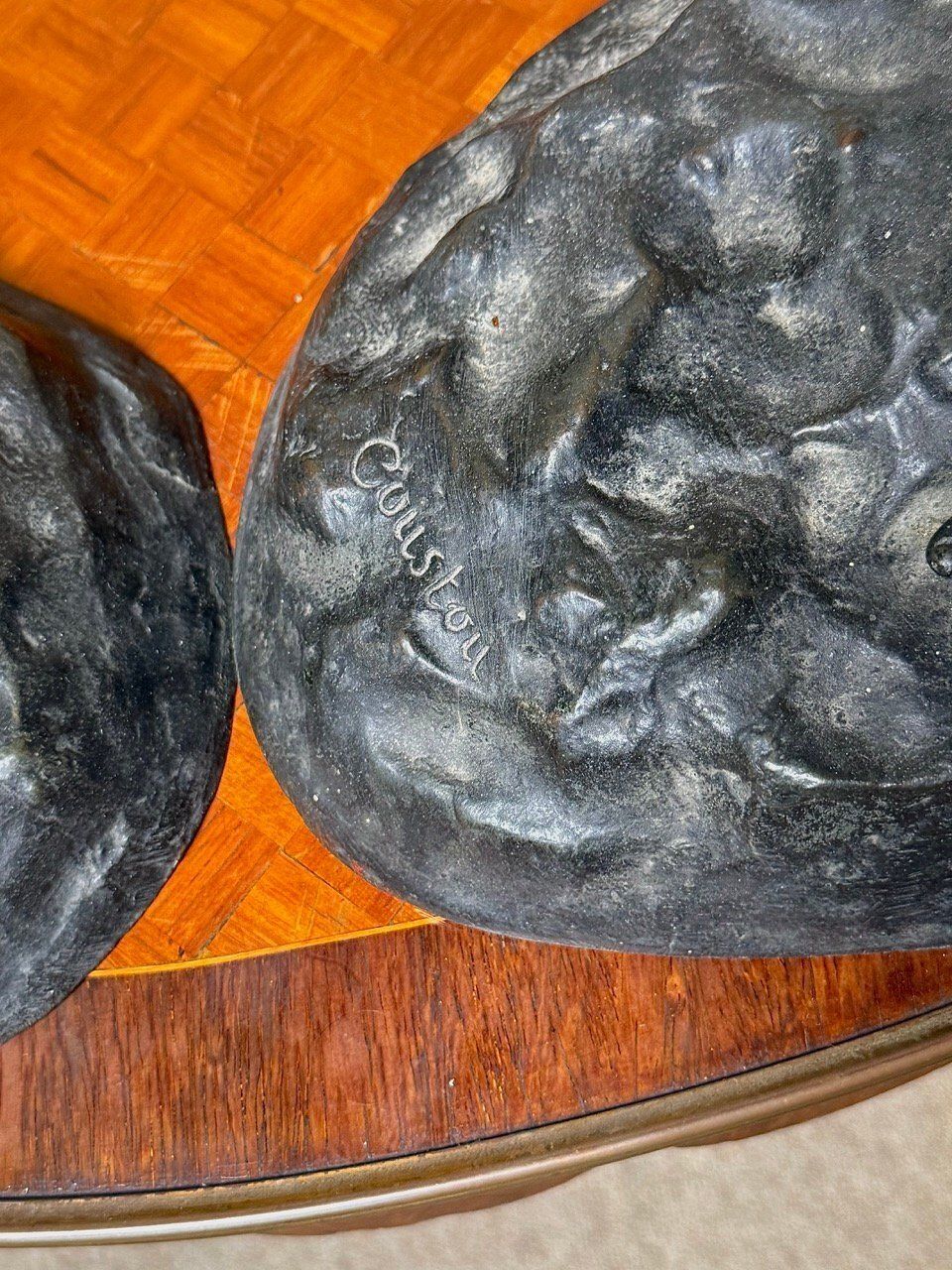 Pair Of 19th Century Marly Horse Tamer Bronzes – Signed Coustou photo 995.0