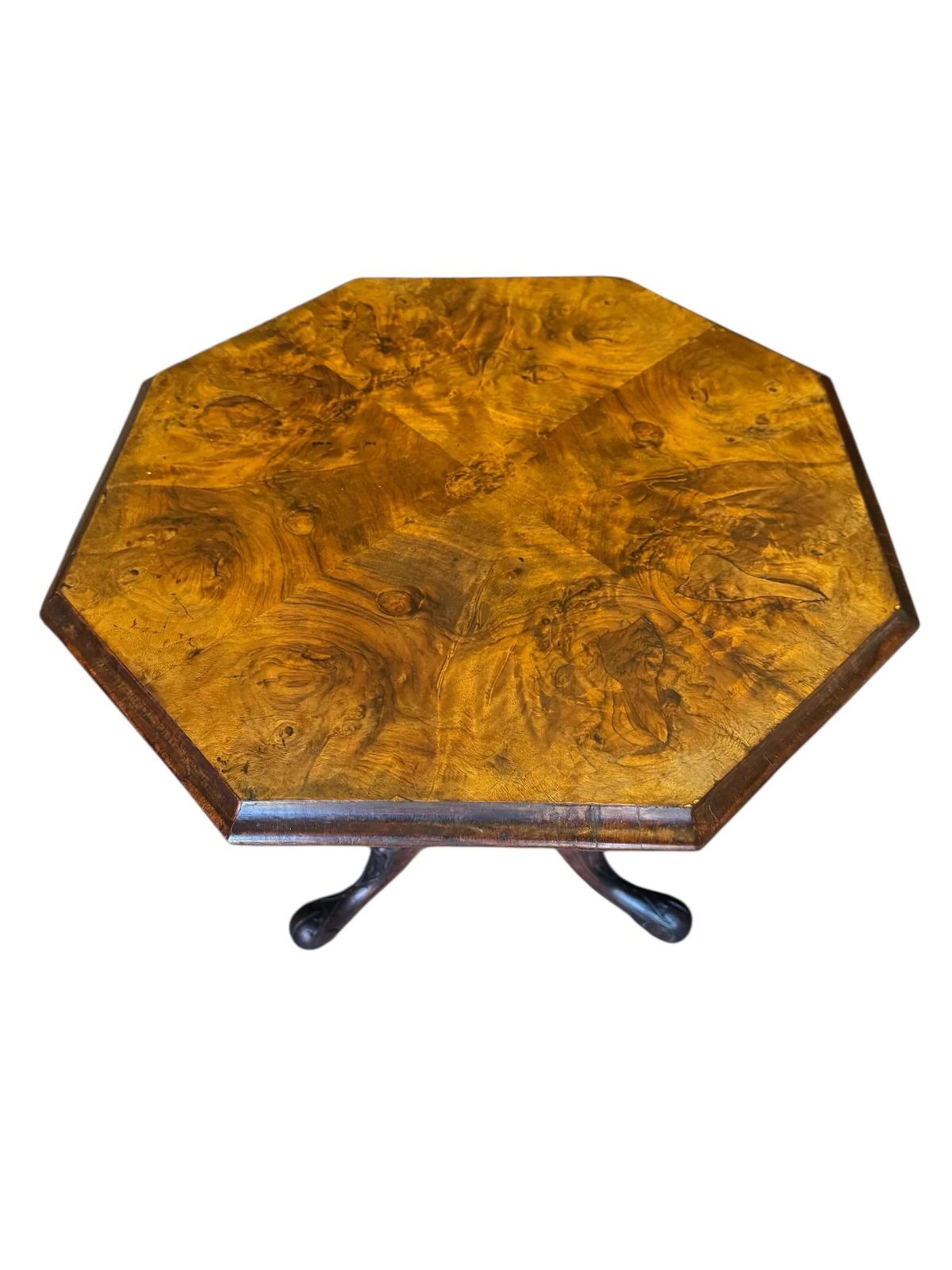 Antique Victorian Small Walnut Lamp / Side / Occasional Table photo furniture