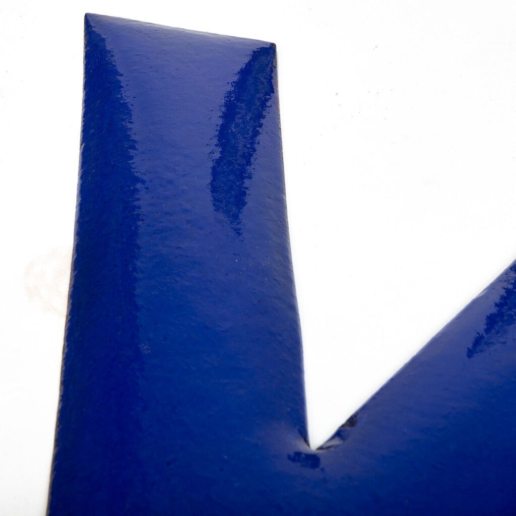 Metal Letter Y, 1960s, Vintage photo vintage