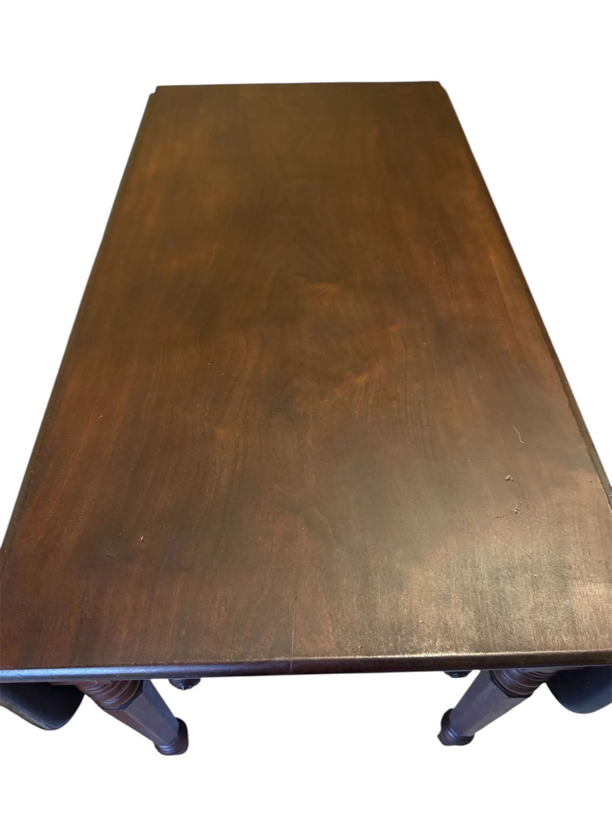 Antique Victorian Mahogany Country House Drop Leaf Table On Castors photo 98.0