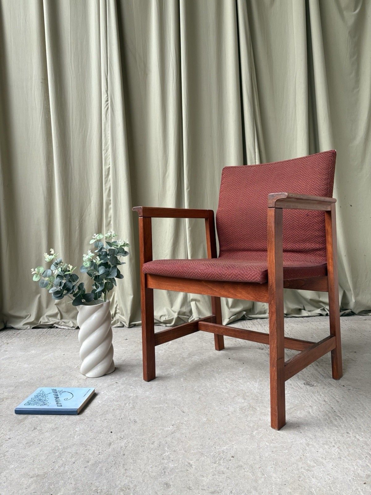 Vtg Late Mid Century Chair Side Armchair  Danish Scandi Retro R1096