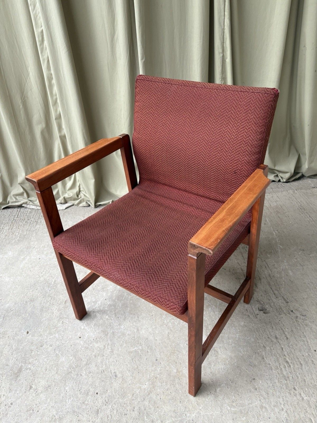 Vtg Late Mid Century Chair Side Armchair  Danish Scandi Retro R1096 photo buy