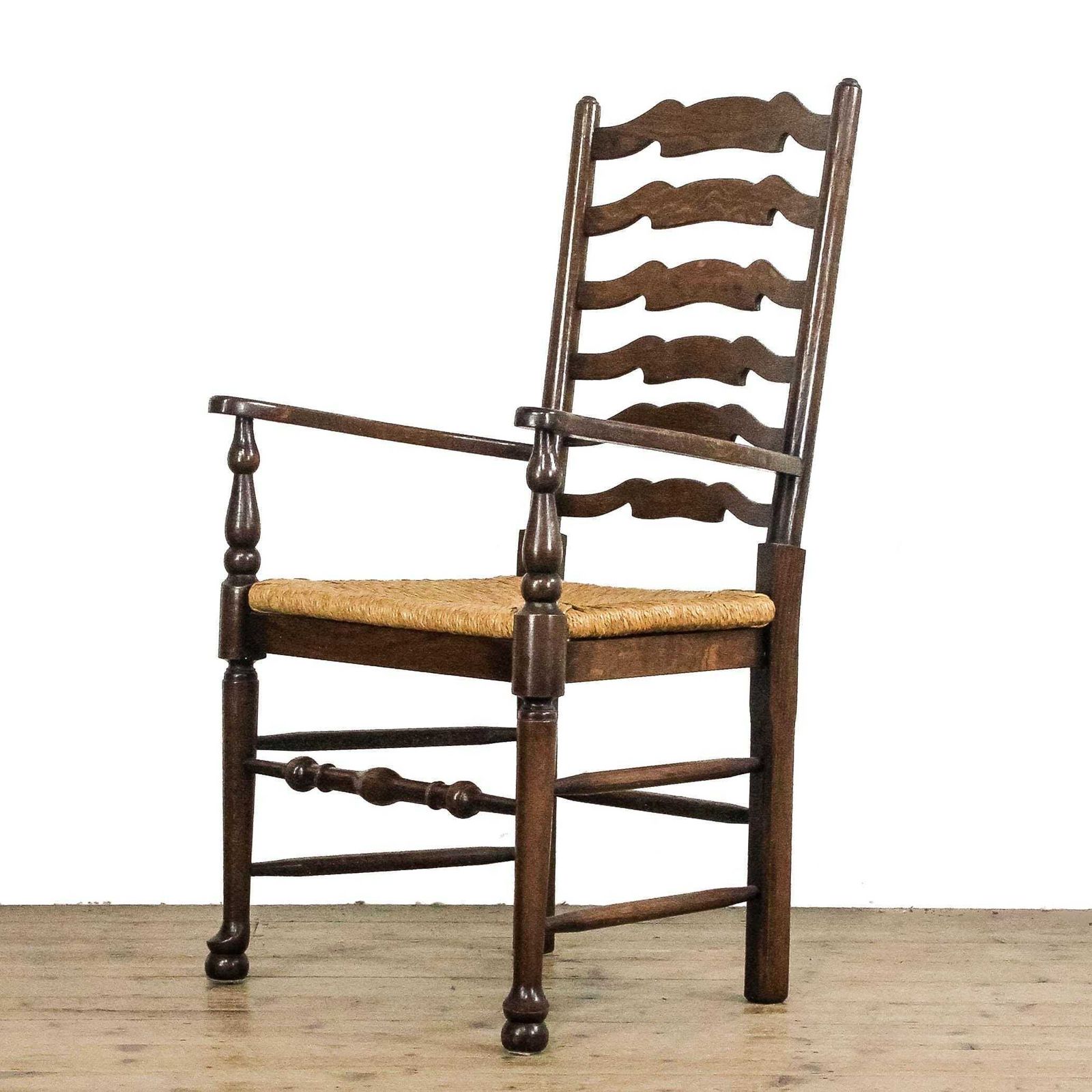 Set Of Six Traditional Rush Seat Chairs | Set Of Chairs | Antique Chairs | Dining Chairs | Kitchen Chairs photo Furniture