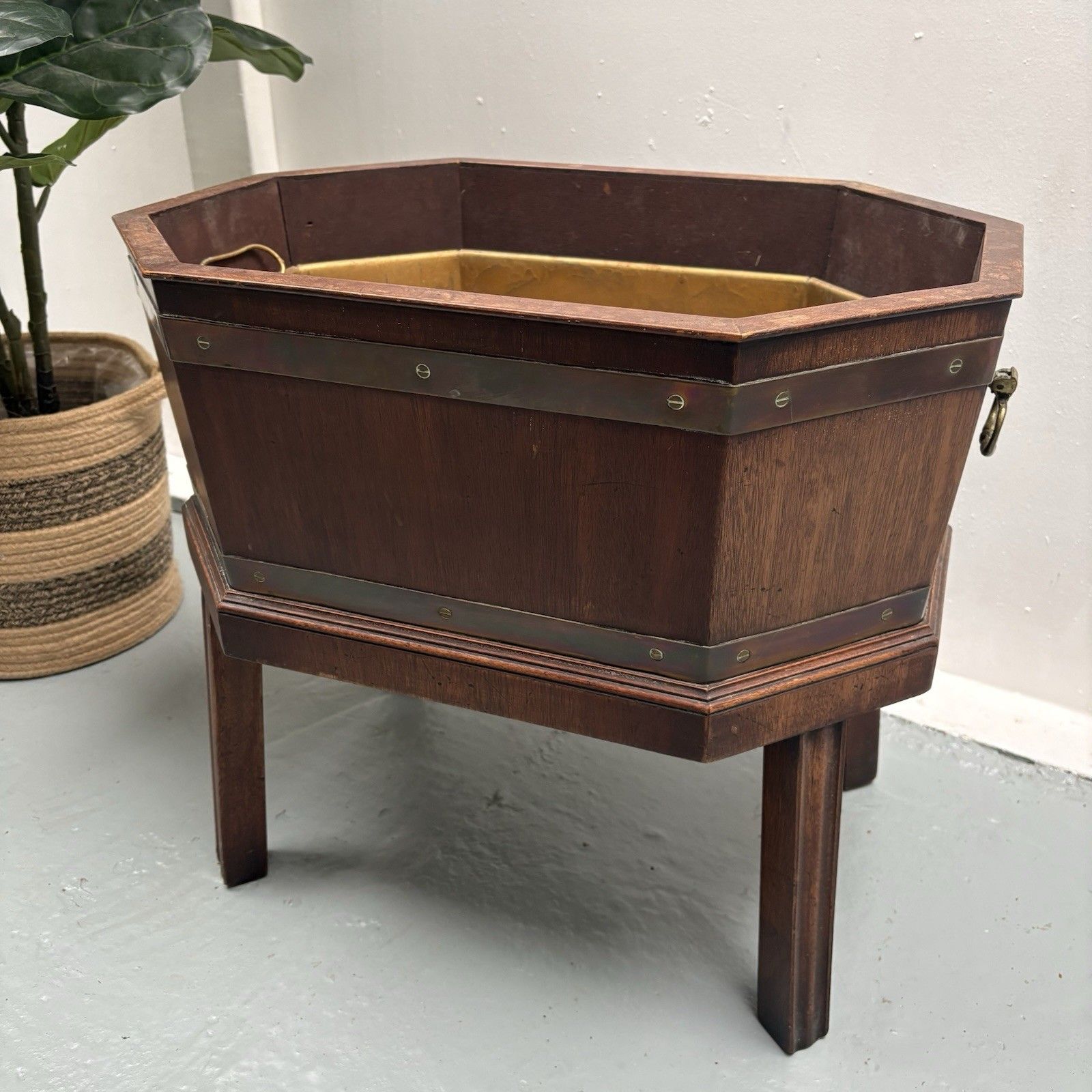 Celleratte George III Brass Bound Mahogany Wine Cooler