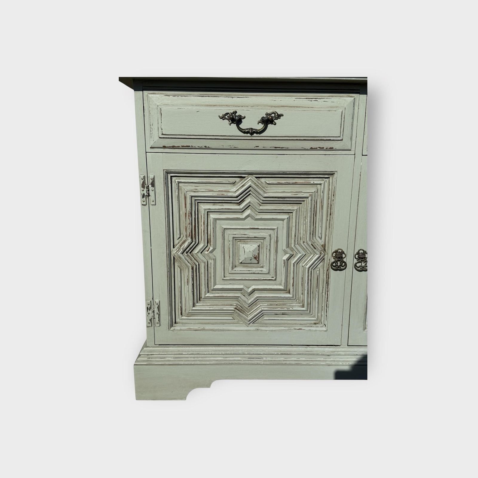 Antique Style Painted 2 Door Glazed Bookcase Cupboard  Glazed Display Bookcase With Lower Cupboard photo furniture