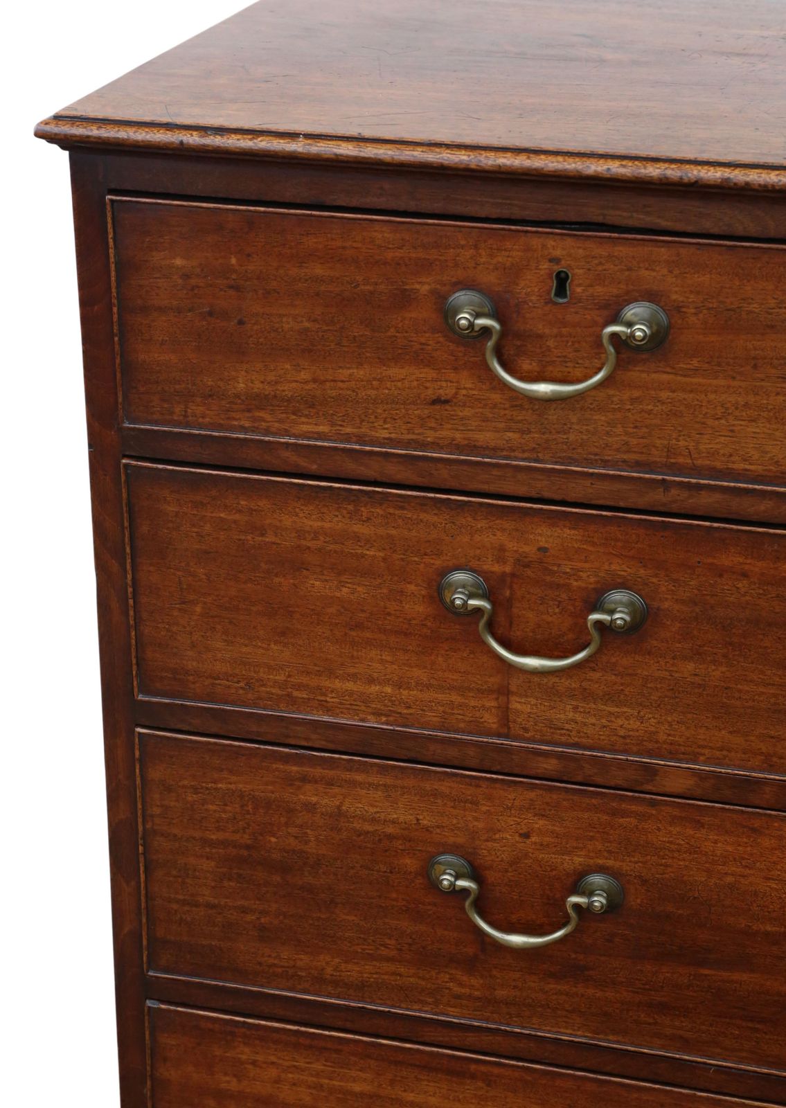 Antique Late 18th Century Georgian Large Mahogany Chest Of Drawers –Fine Quality photo vintage