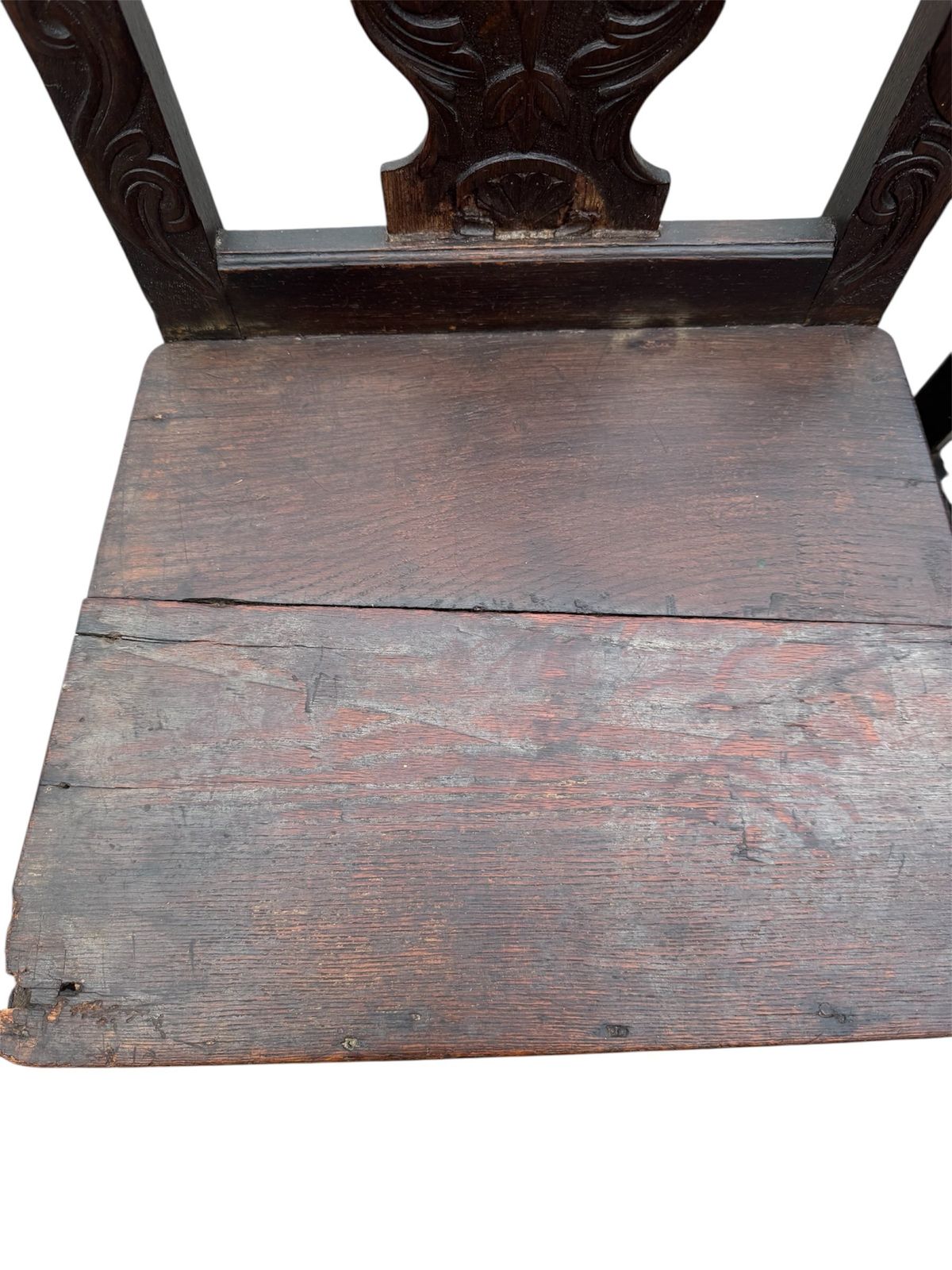 Antique 17th Century Pair Of Carved Gothic Dark Oak Chairs photo buy