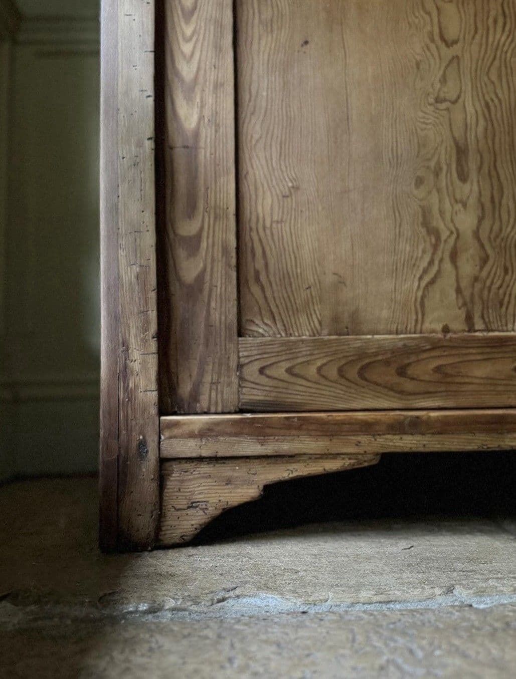 photo for sale Antique Early 1900’s Solid Pine Sideboard Dresser Server Cupboard